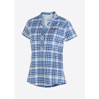 Maier Sports Enz S/S W Shirt blue check