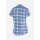 Maier Sports Enz S/S W Shirt blue check